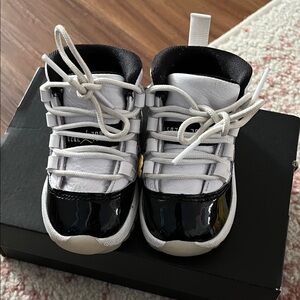 Jordan Kids Black and White Sneakers